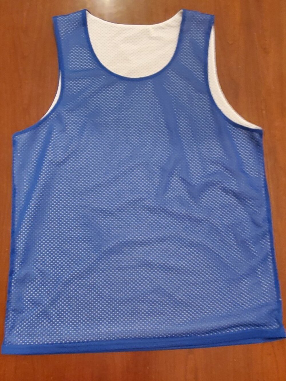 Dicks Sporting Goods Mens Reversible Mesh Pinnies Jersey M Blue White Practice